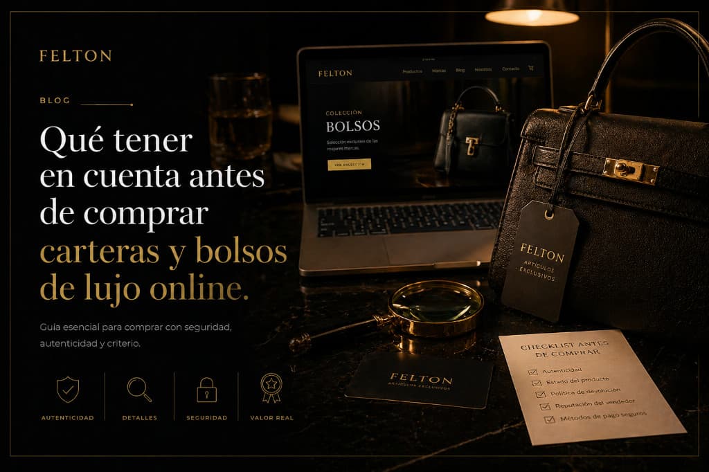 Qué tener en cuenta antes de comprar carteras y bolsos de lujo online.